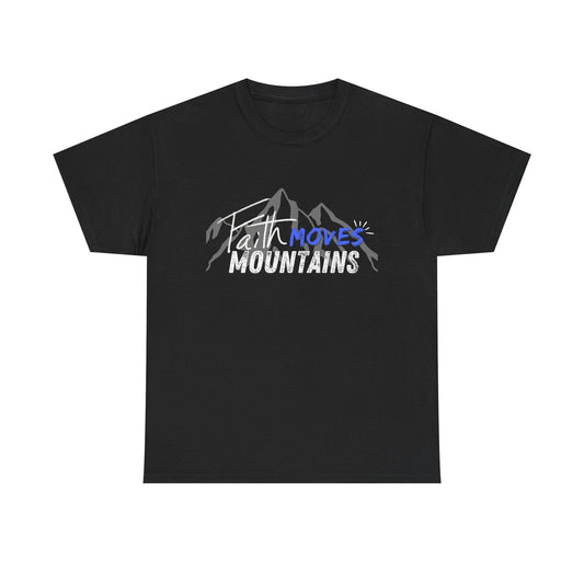 Faith moves mountains, Gender Neutral, Heavy Cotton Tee, Believer Gift Product vendor