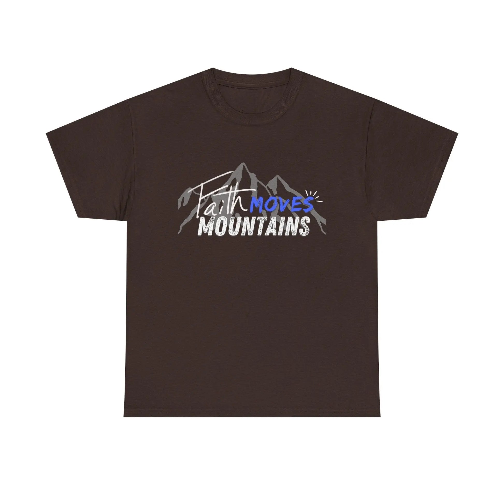 Faith moves mountains, Gender Neutral, Heavy Cotton Tee, Believer Gift Product vendor