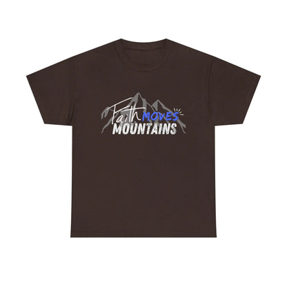 Faith moves mountains, Gender Neutral, Heavy Cotton Tee, Believer Gift Product vendor