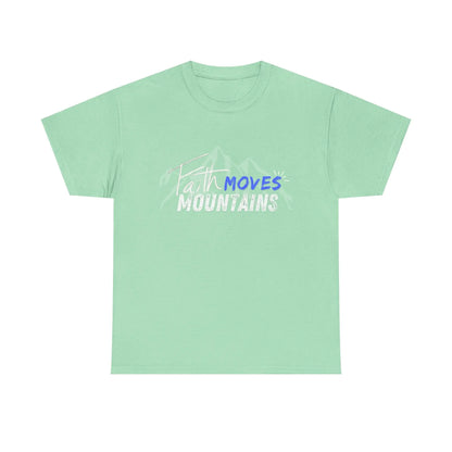 Faith moves mountains, Gender Neutral, Heavy Cotton Tee, Believer Gift Product vendor