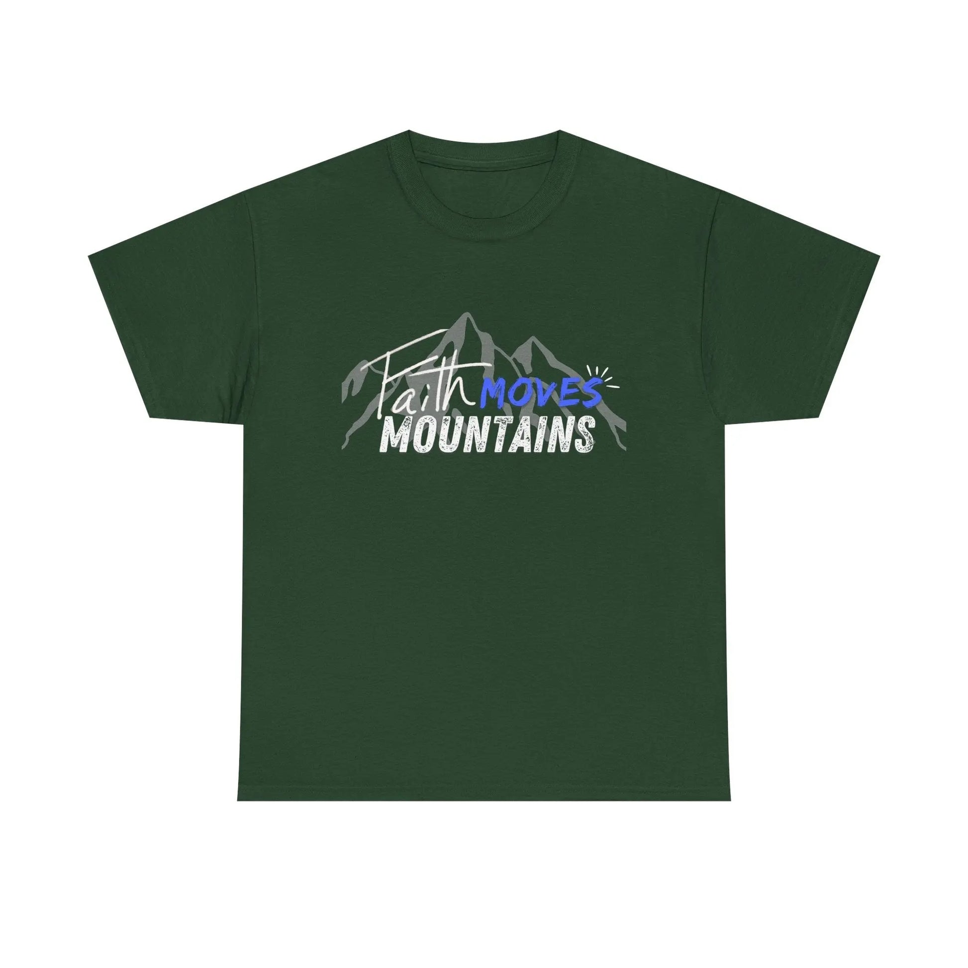 Faith moves mountains, Gender Neutral, Heavy Cotton Tee, Believer Gift Product vendor