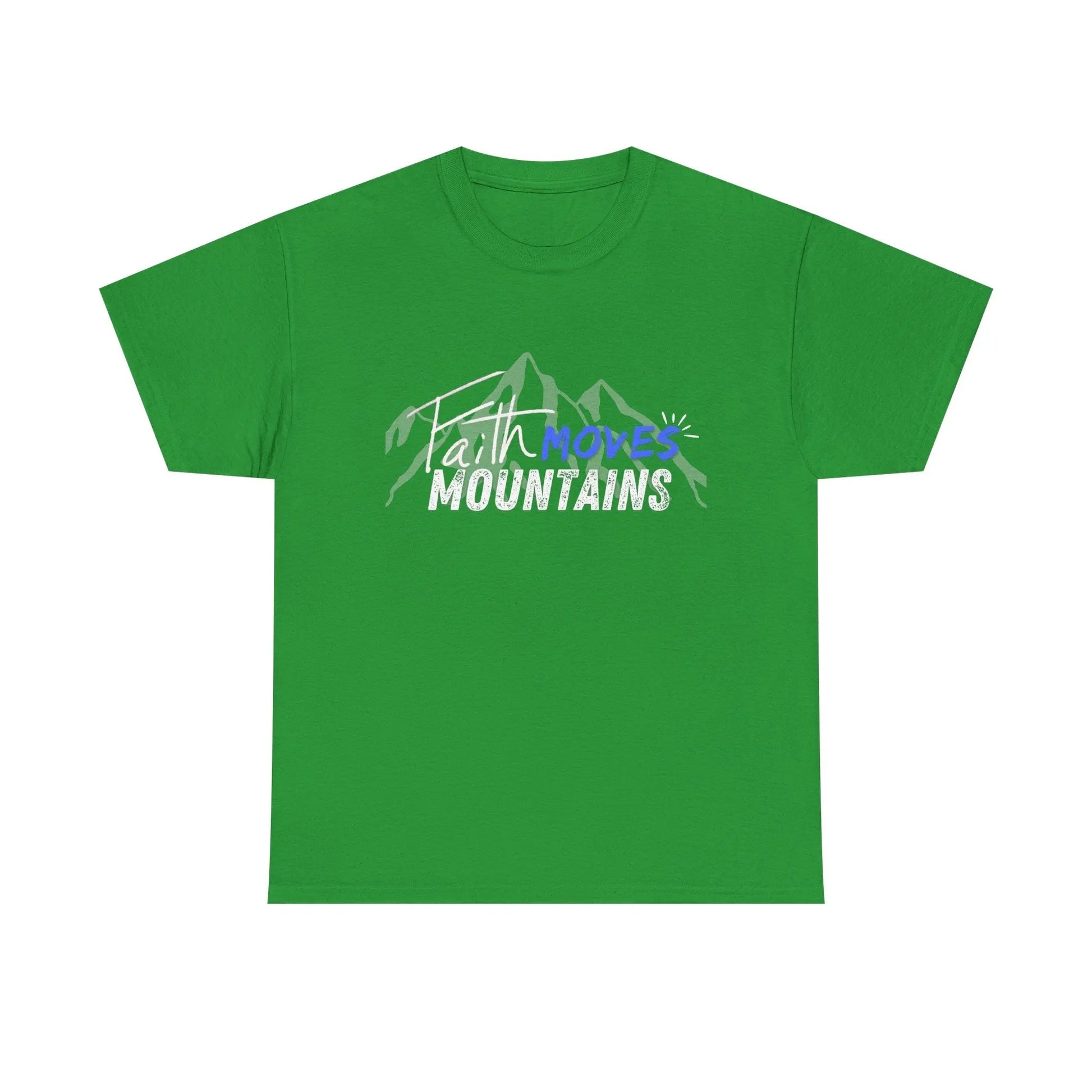 Faith moves mountains, Gender Neutral, Heavy Cotton Tee, Believer Gift Product vendor