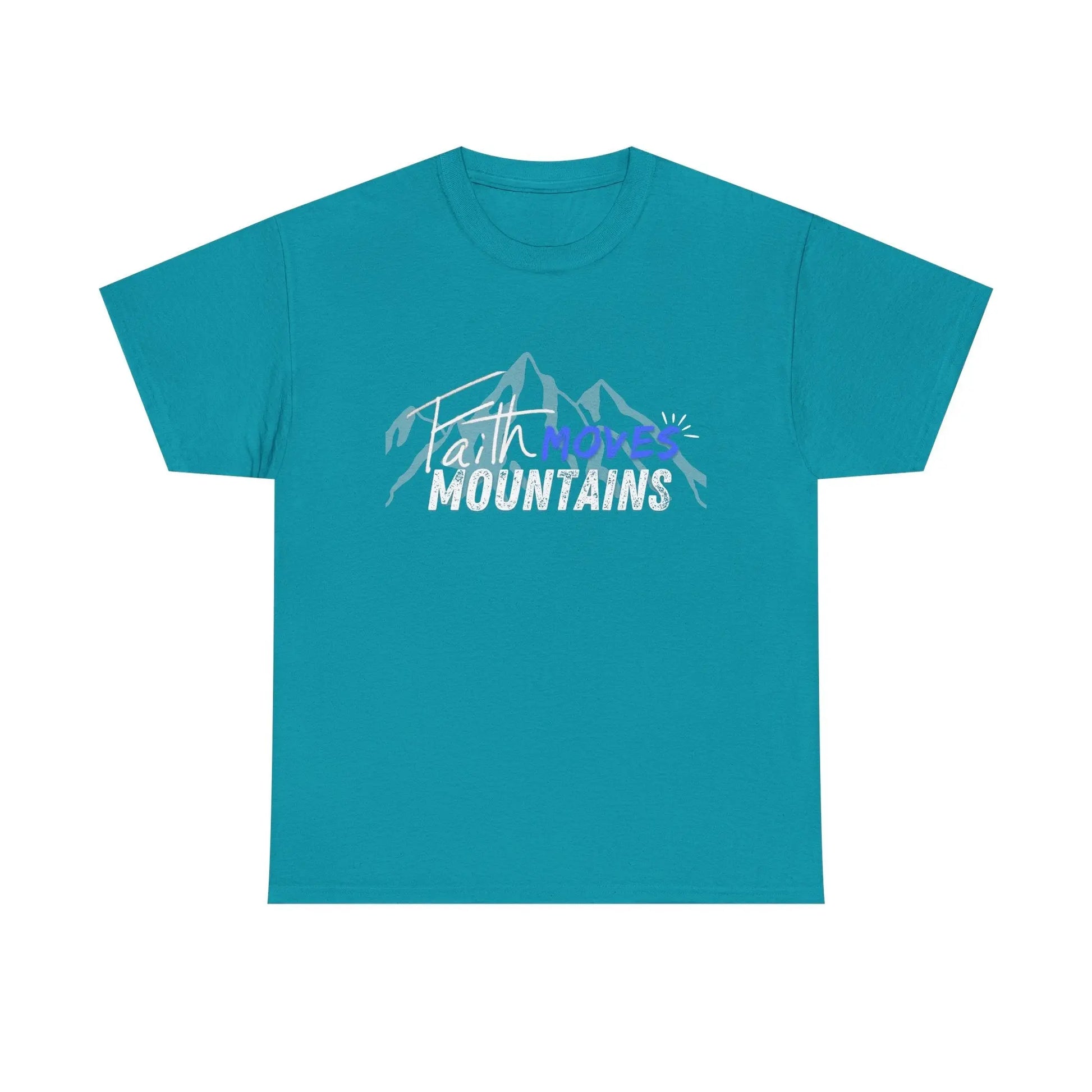 Faith moves mountains, Gender Neutral, Heavy Cotton Tee, Believer Gift Product vendor