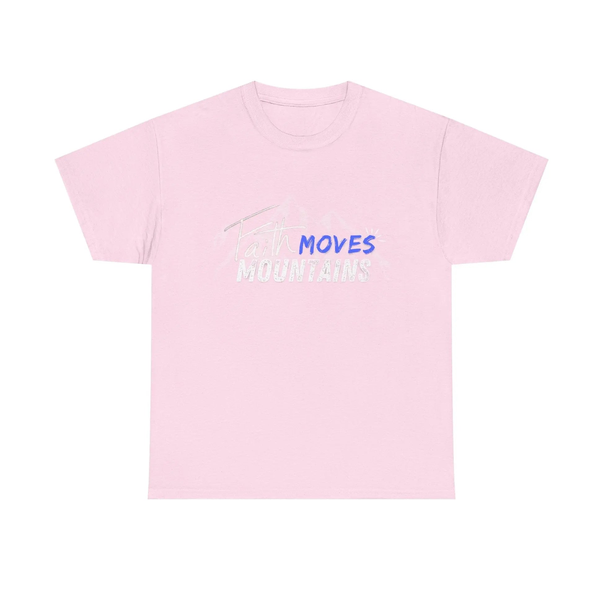 Faith moves mountains, Gender Neutral, Heavy Cotton Tee, Believer Gift Product vendor