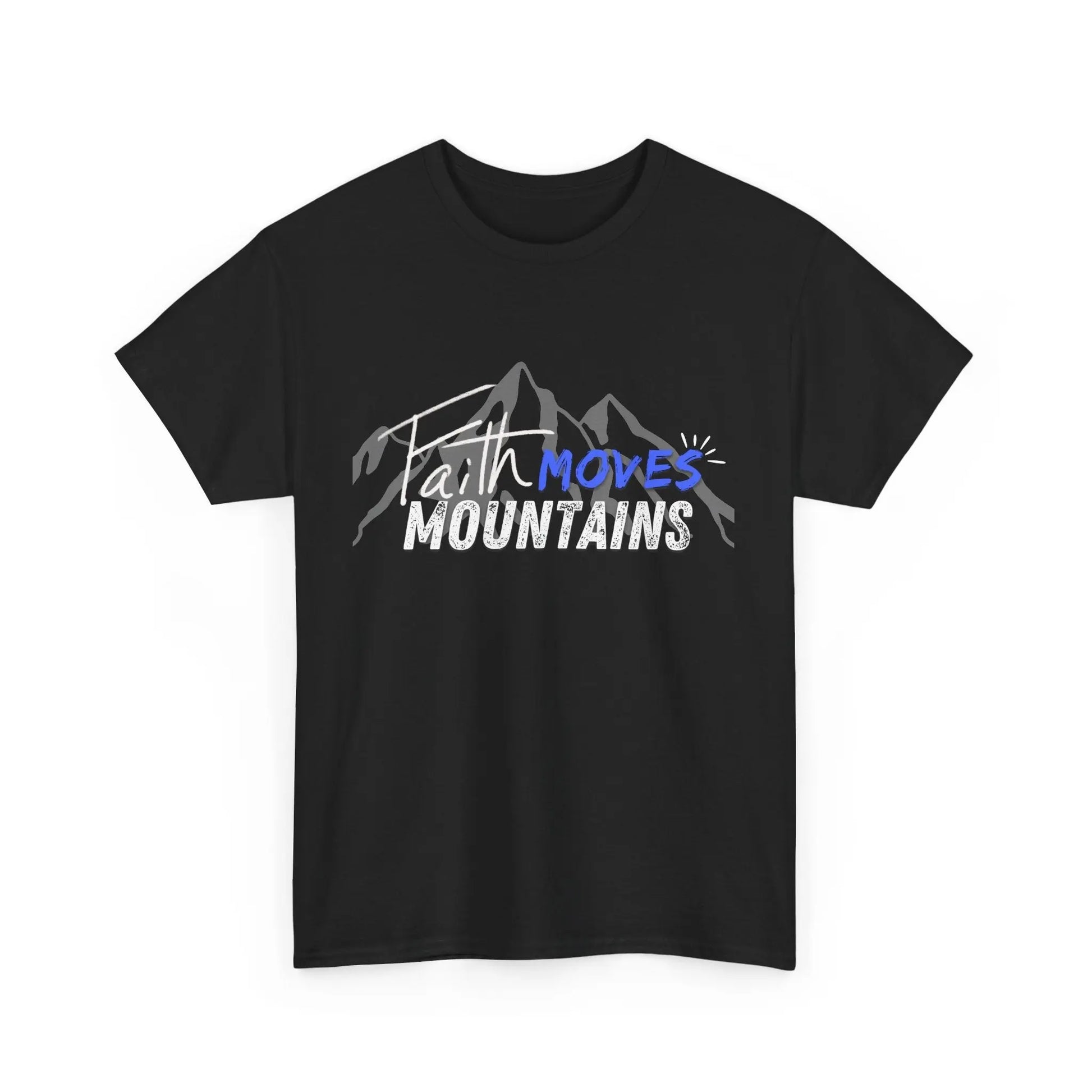Faith moves mountains, Gender Neutral, Heavy Cotton Tee, Believer Gift Product vendor