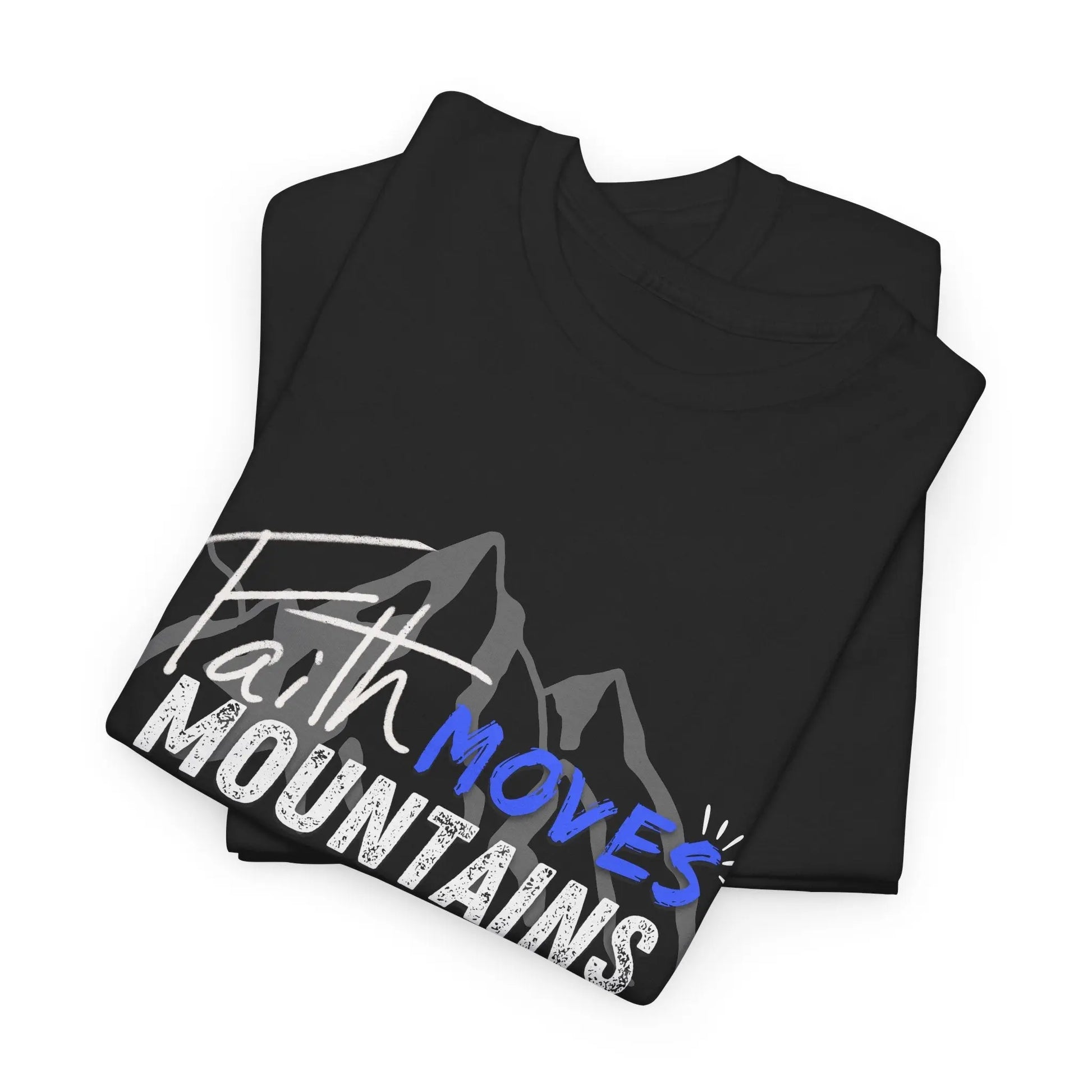 Faith moves mountains, Gender Neutral, Heavy Cotton Tee, Believer Gift Product vendor
