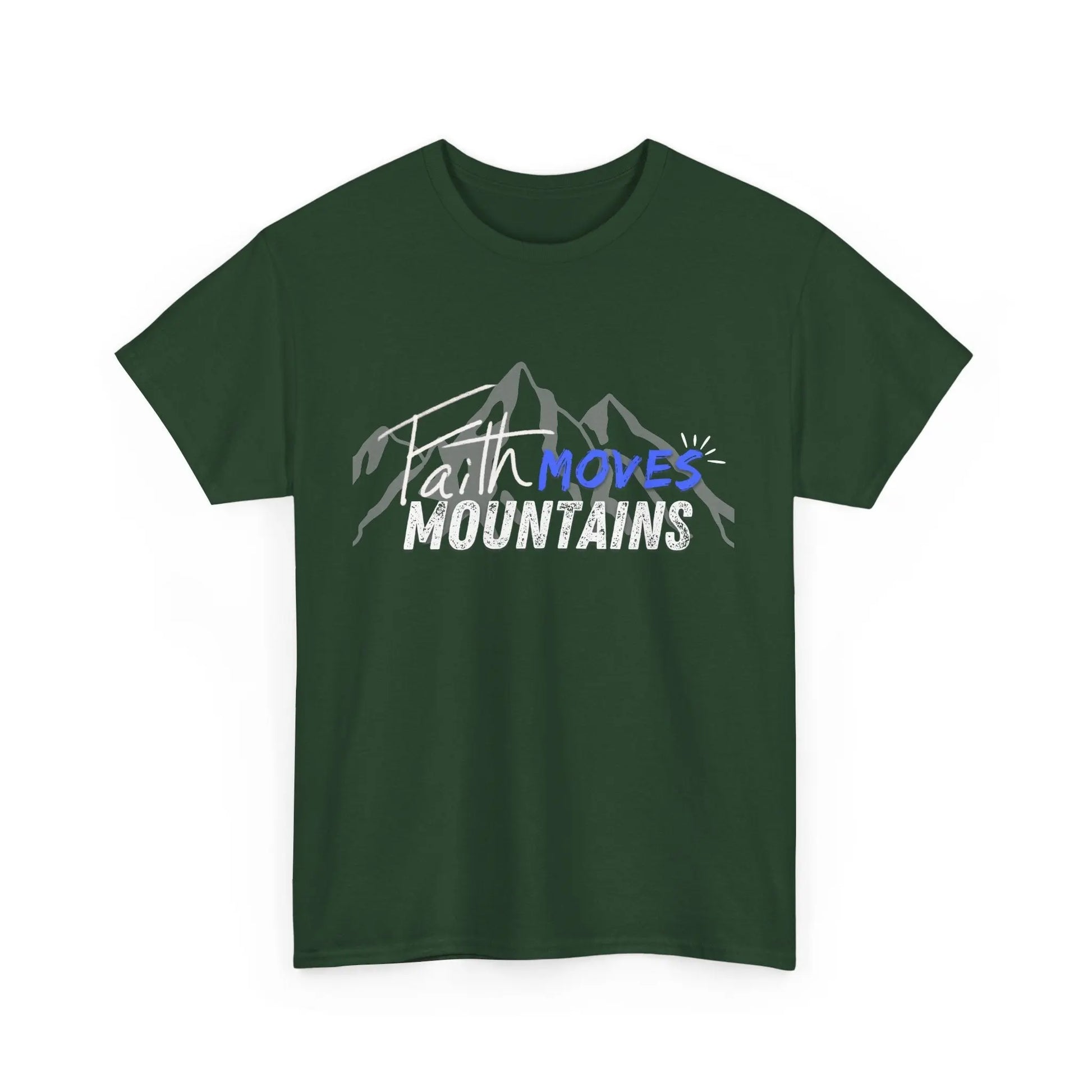 Faith moves mountains, Gender Neutral, Heavy Cotton Tee, Believer Gift Product vendor