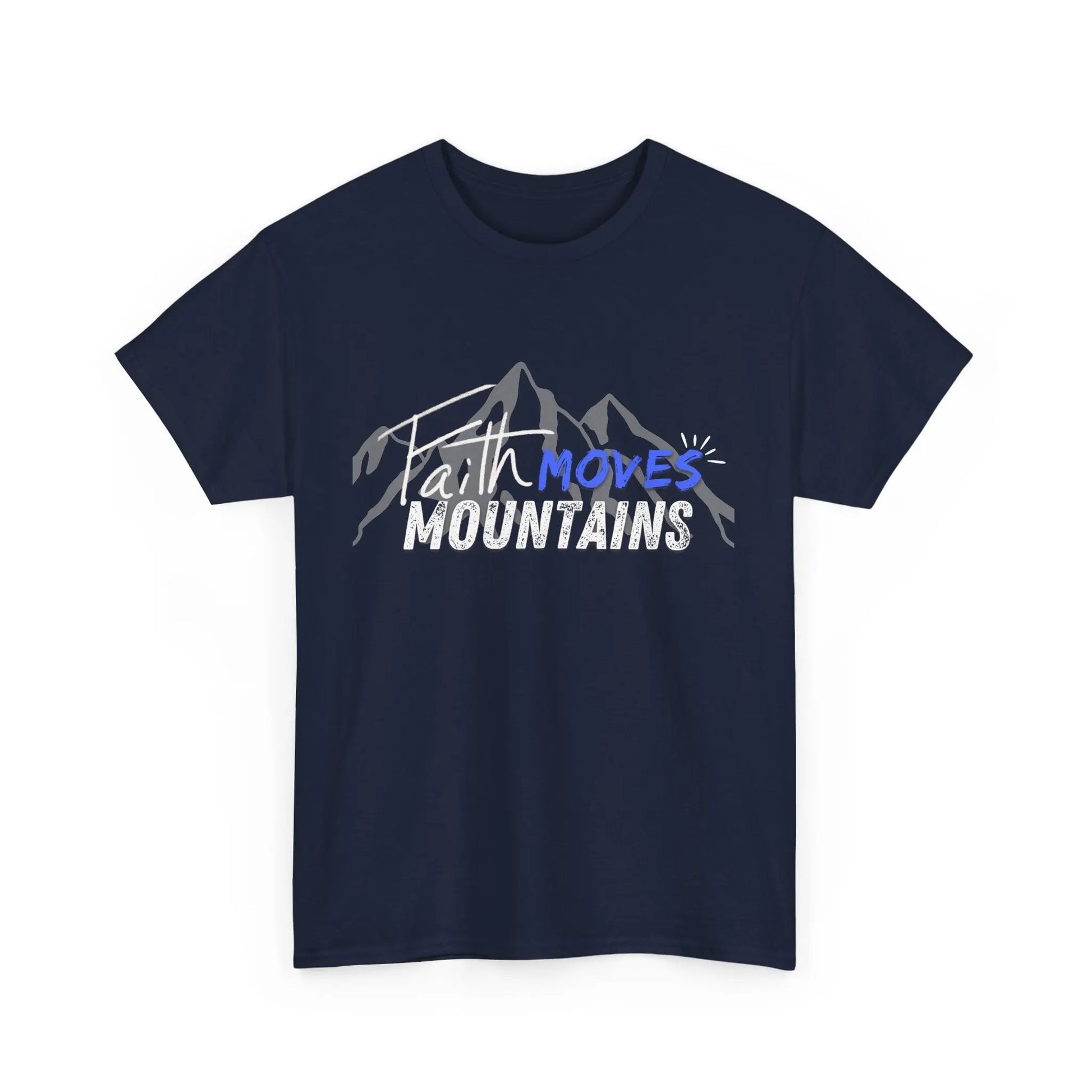 Faith moves mountains, Gender Neutral, Heavy Cotton Tee, Believer Gift Product vendor