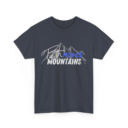 Faith moves mountains, Gender Neutral, Heavy Cotton Tee, Believer Gift Product vendor