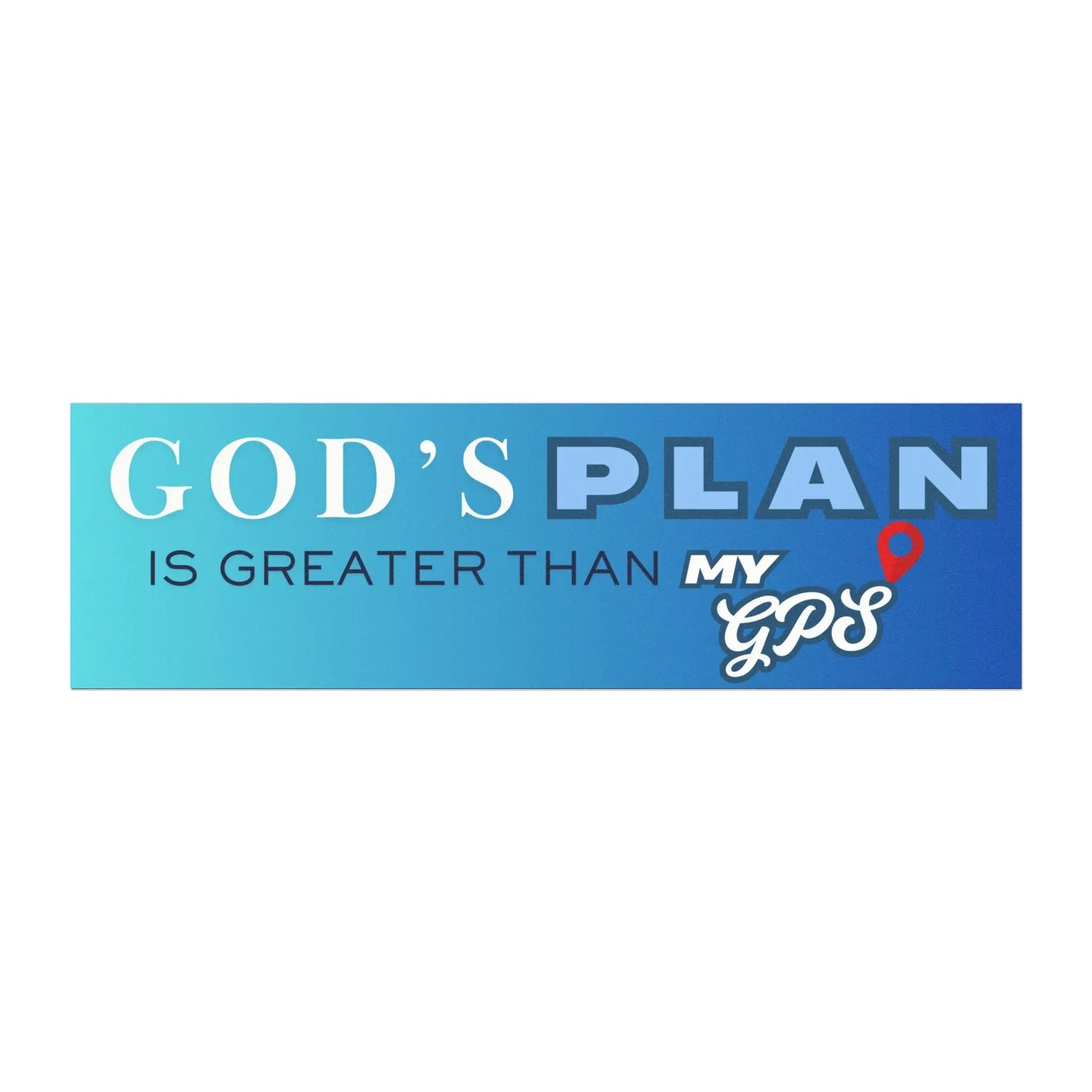 God's Plan Car Magnet Product vendor