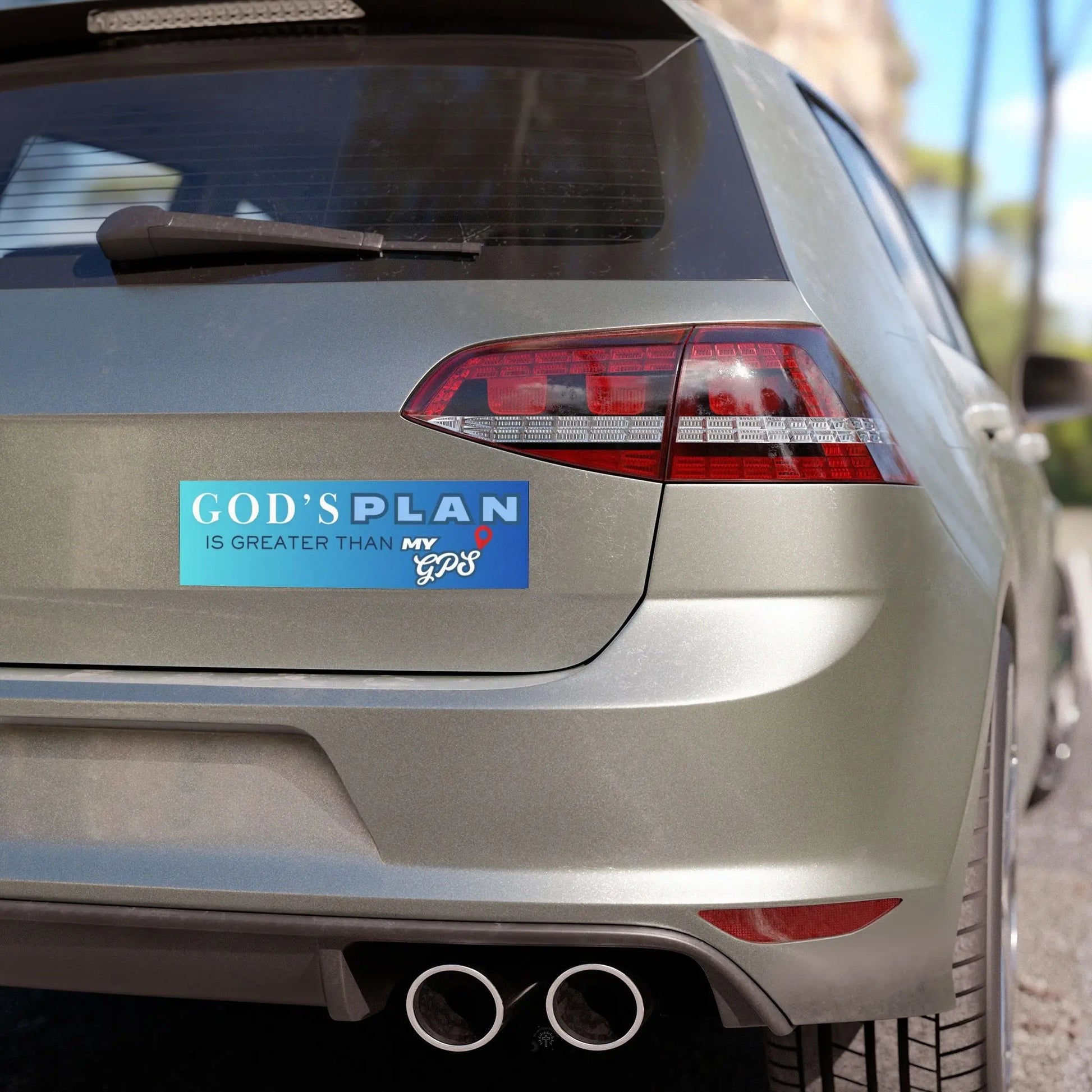 God's Plan Car Magnet Product vendor
