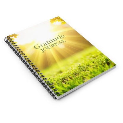 Gratitude Journal Spiral Notebook — Lined Daily Gratitude Notebook with Sunshine Nature Cover