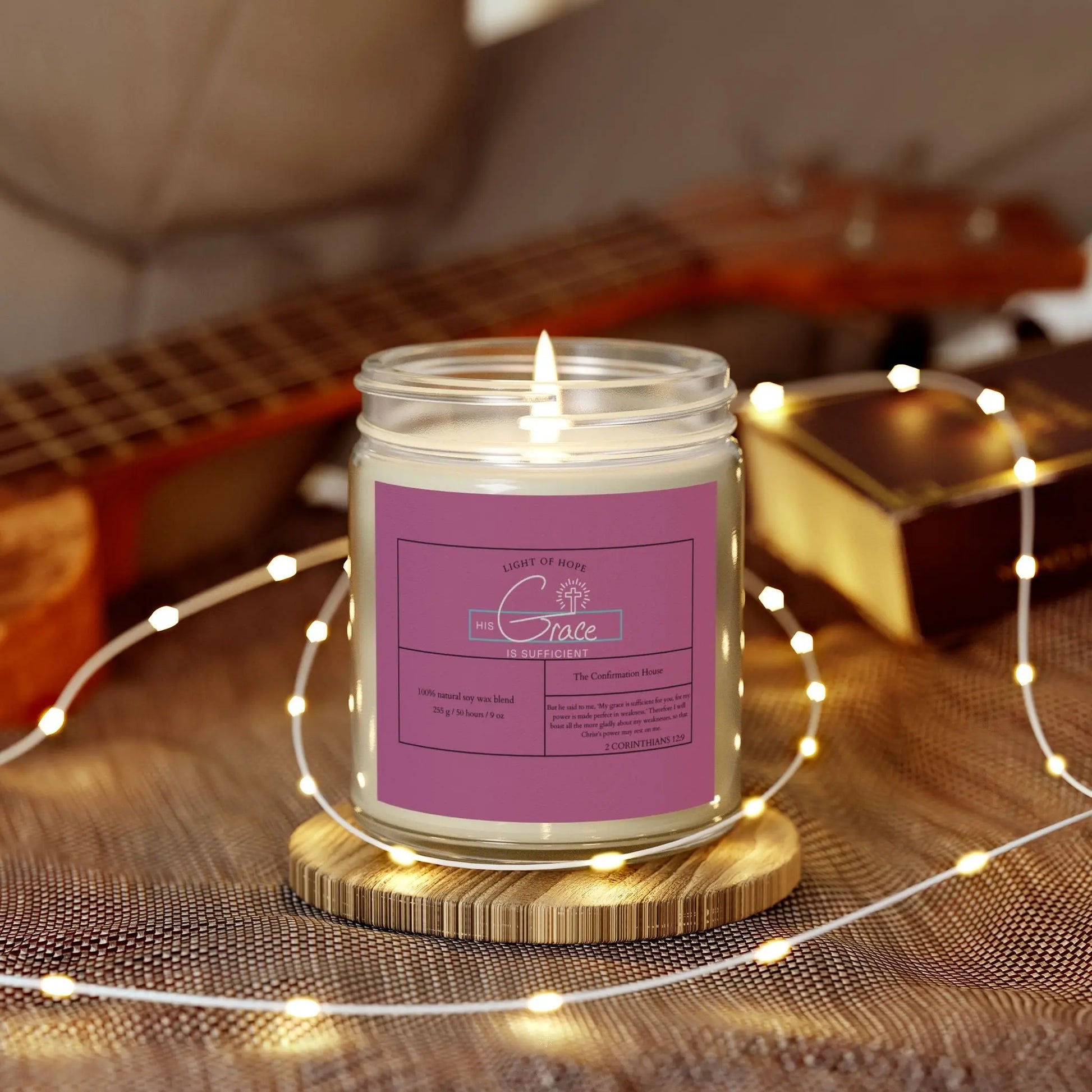 His Grace Is Sufficient, Coconut Apricot Wax Candle Product vendor