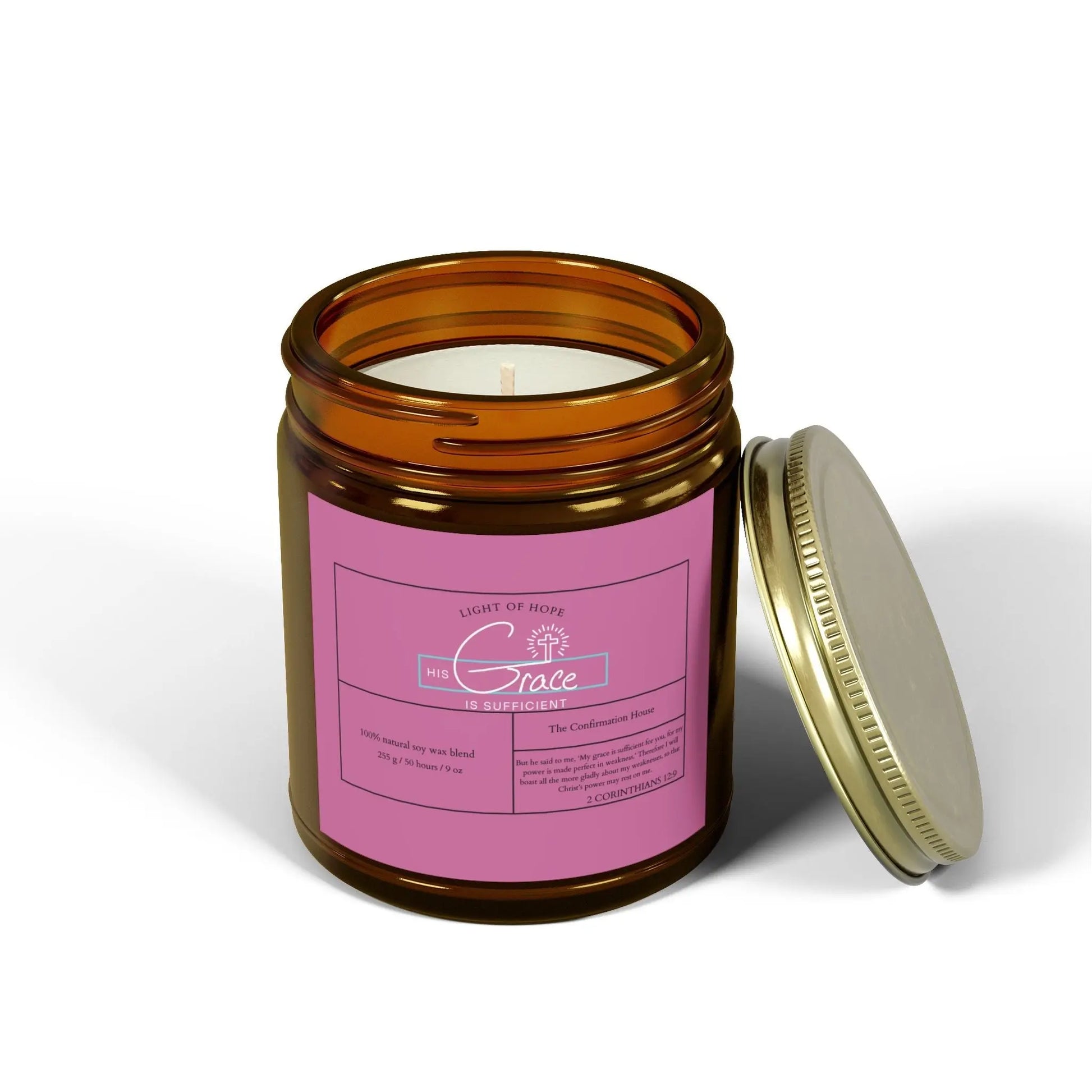 His Grace Is Sufficient, Coconut Apricot Wax Candle Product vendor