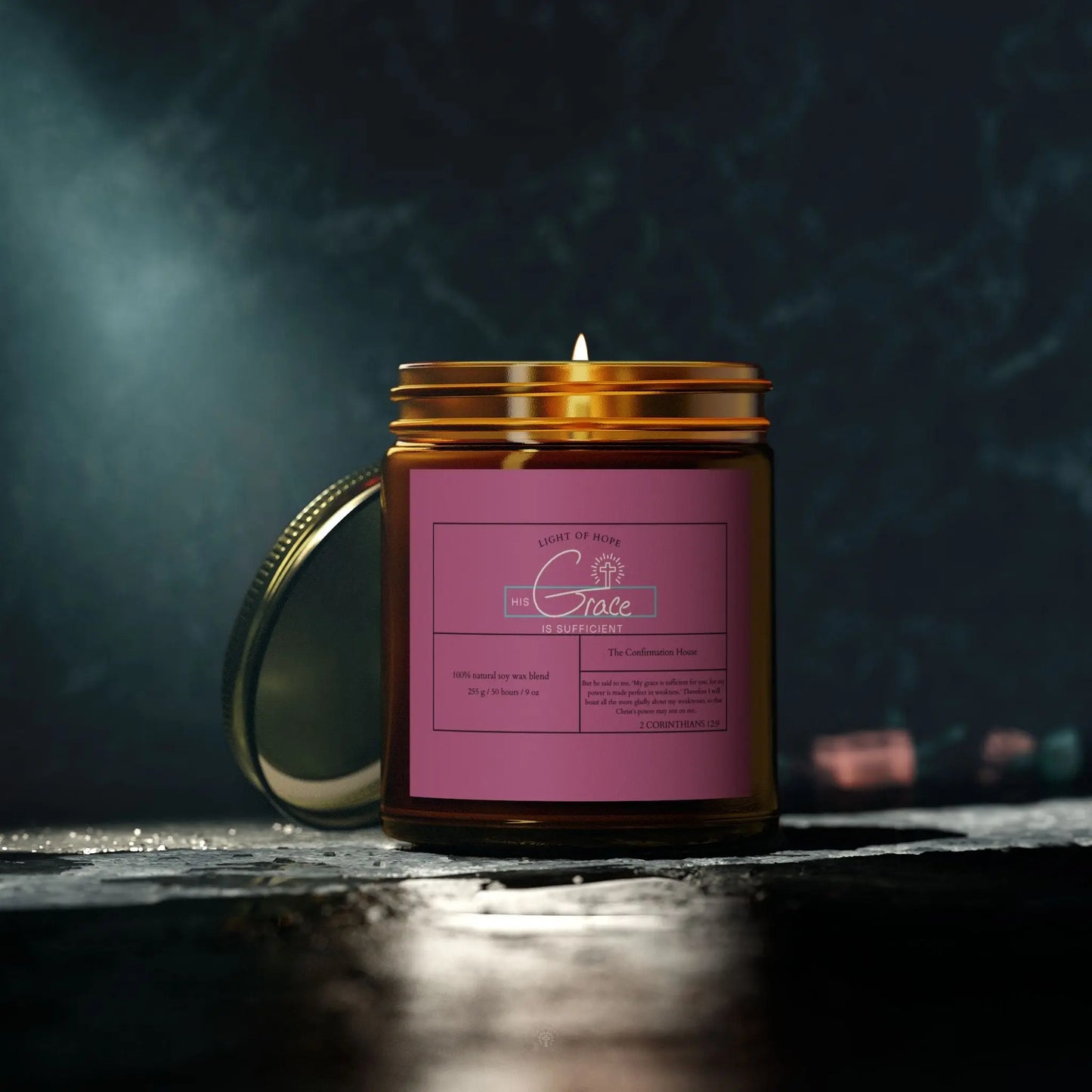 His Grace Is Sufficient, Coconut Apricot Wax Candle Product vendor