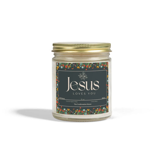 Jesus Loves you, Coconut Apricot Wax Candle Product vendor