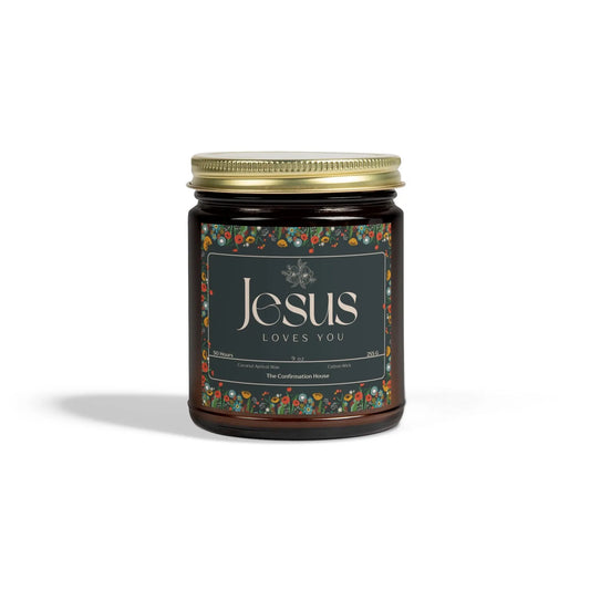 Jesus Loves you, Coconut Apricot Wax Candle Product vendor