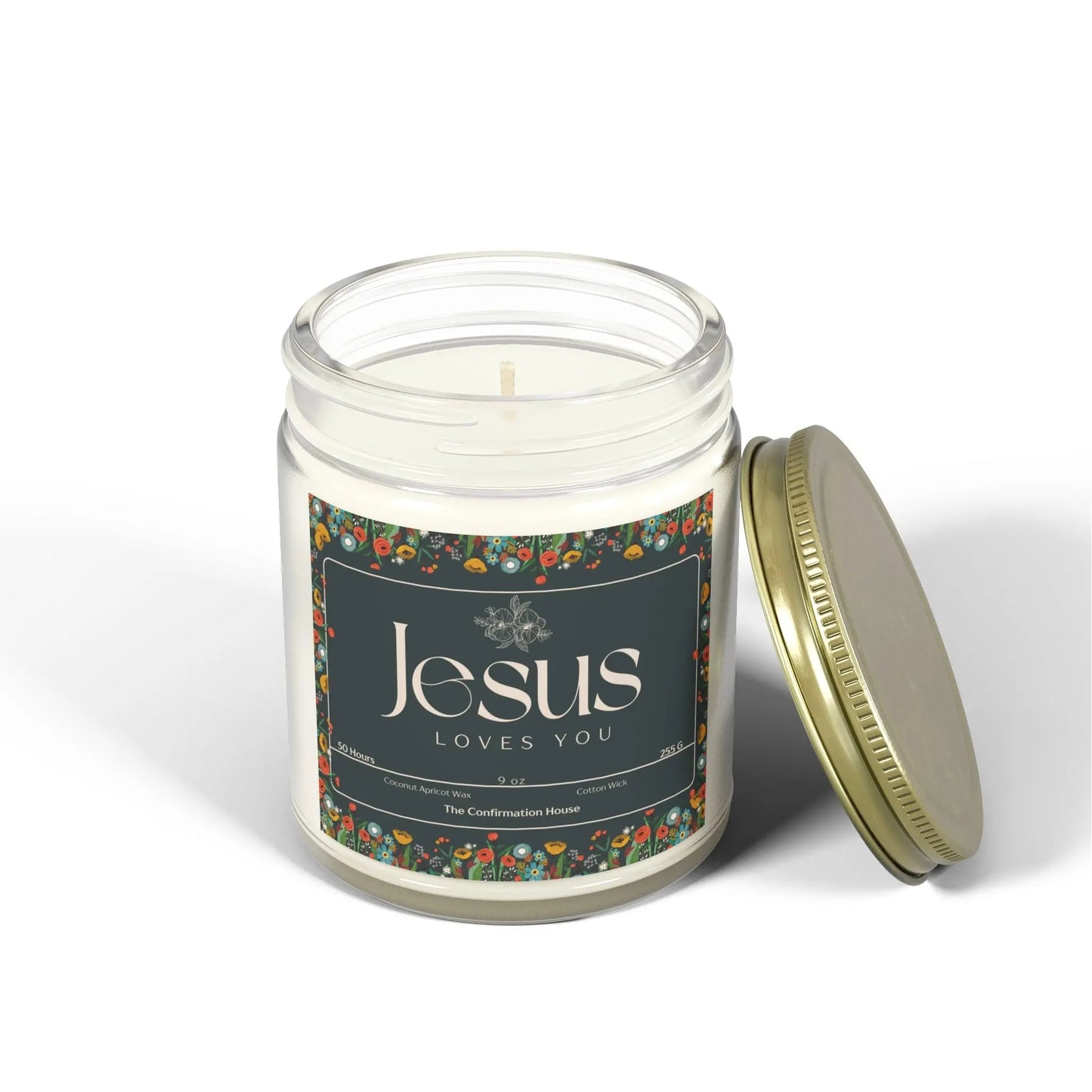 Jesus Loves you, Coconut Apricot Wax Candle Product vendor