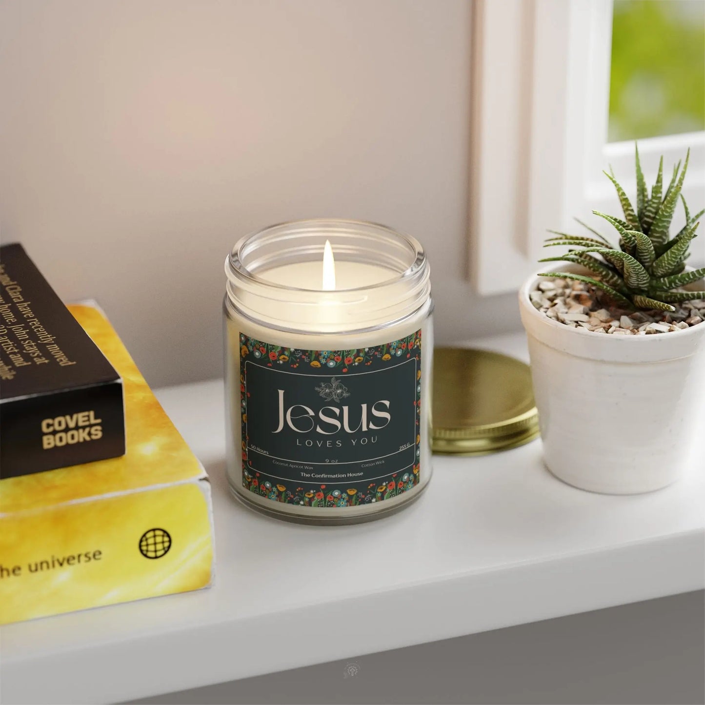 Jesus Loves you, Coconut Apricot Wax Candle Product vendor