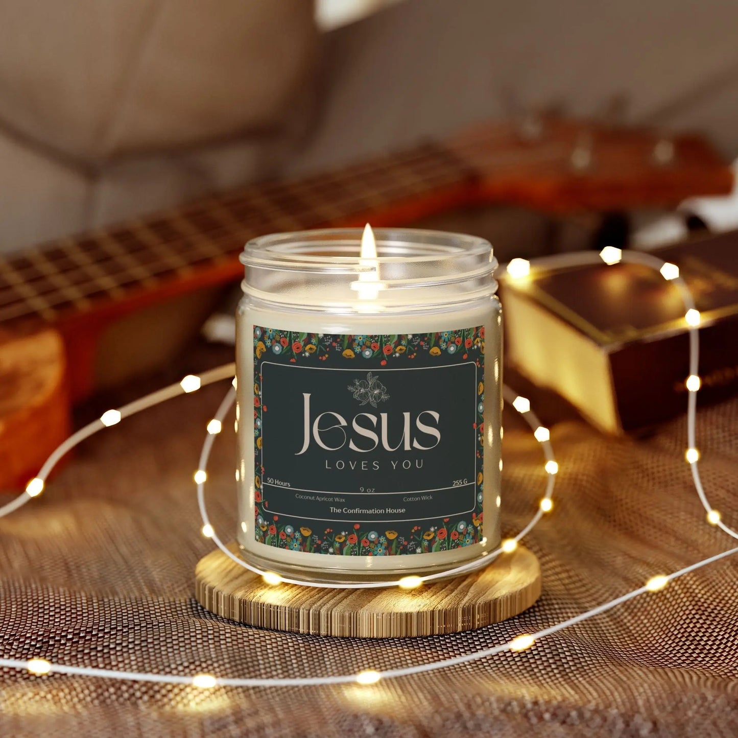 Jesus Loves you, Coconut Apricot Wax Candle Product vendor