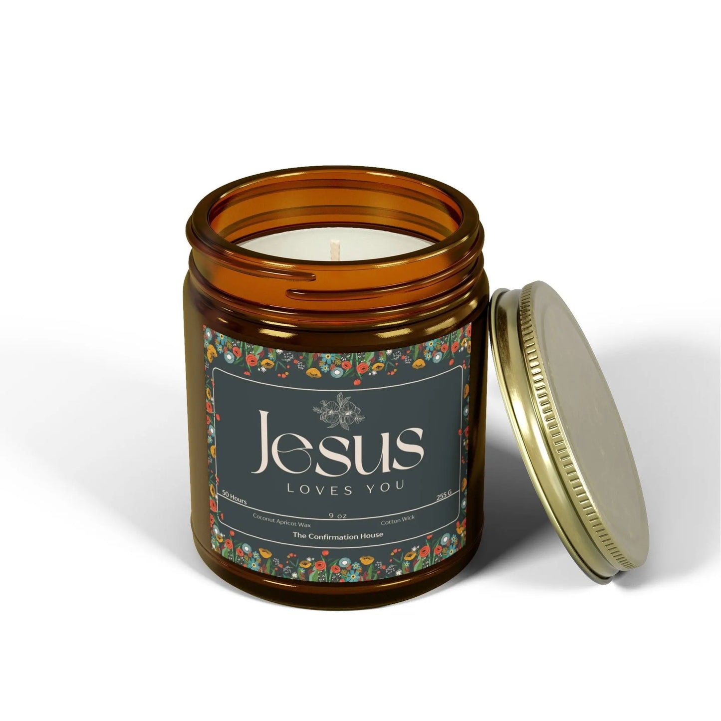 Jesus Loves you, Coconut Apricot Wax Candle Product vendor