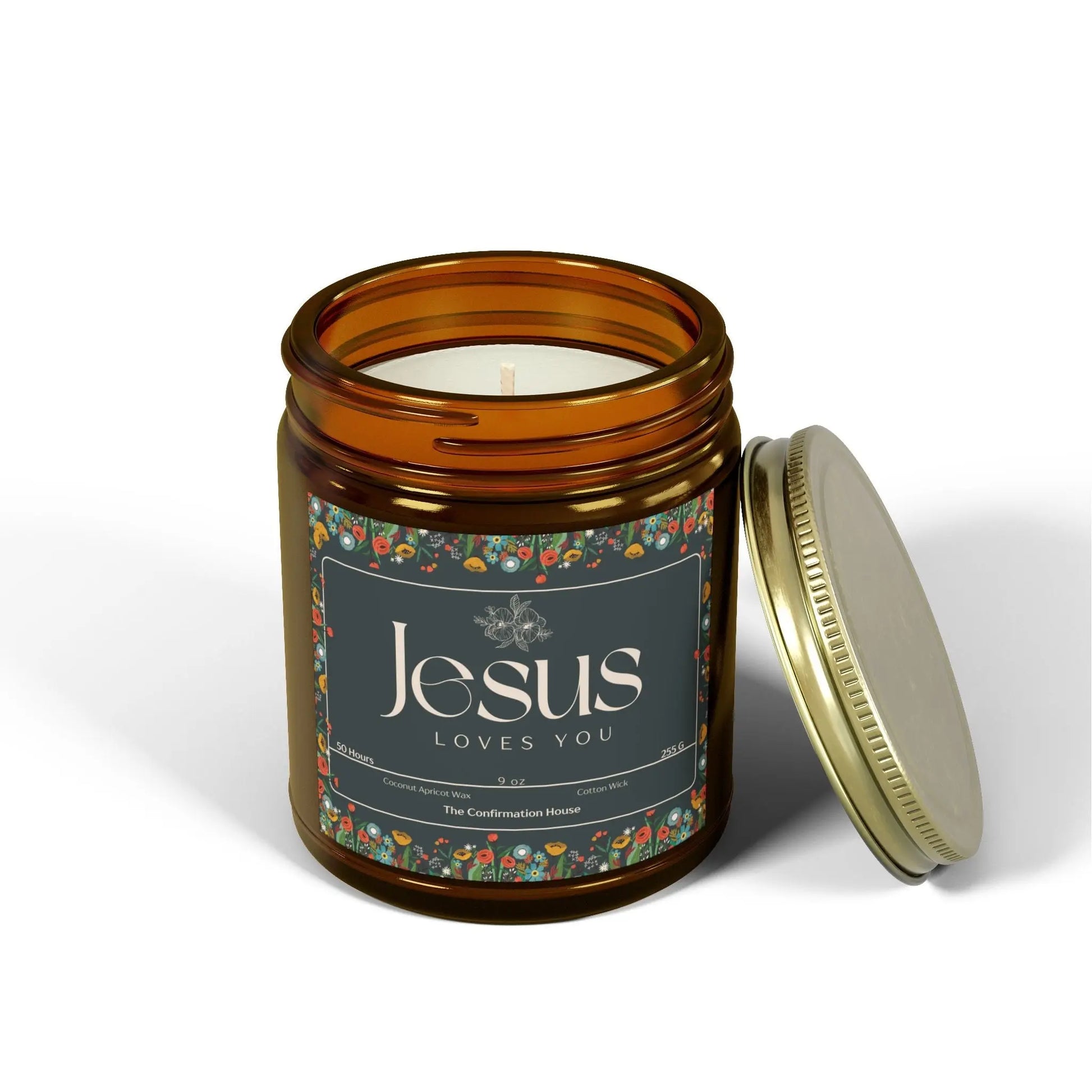 Jesus Loves you, Coconut Apricot Wax Candle Product vendor