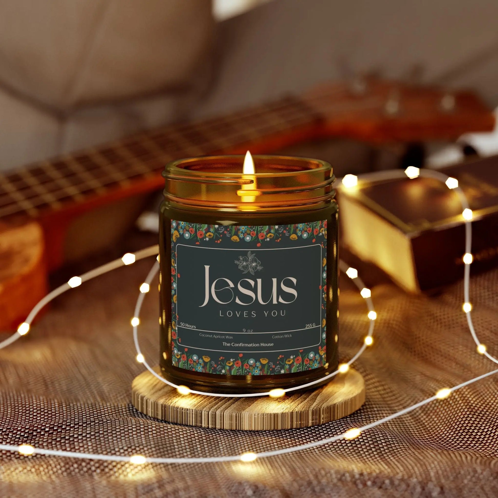 Jesus Loves you, Coconut Apricot Wax Candle Product vendor