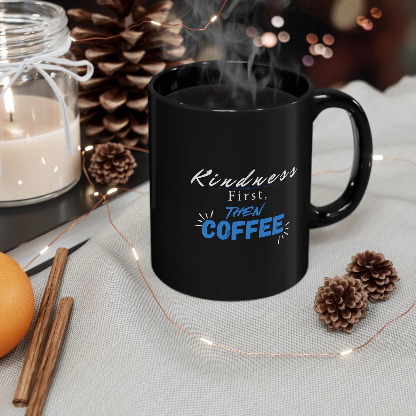 Kindness First, Coffee Later – Ceramic Mug Product vendor