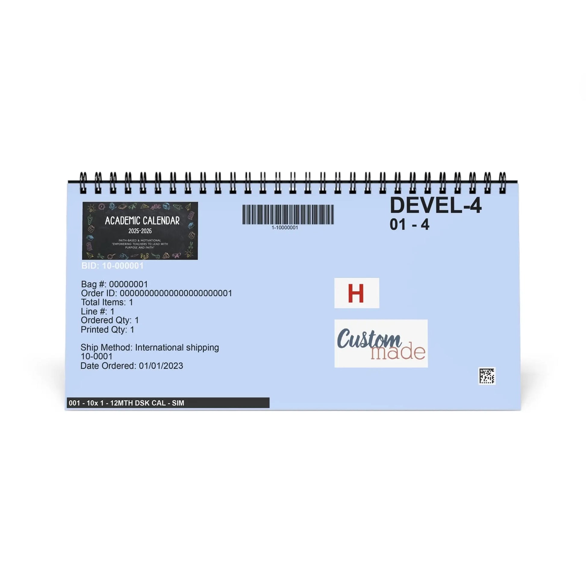 Teacher's Academic Calendar  2025 2026 Product vendor