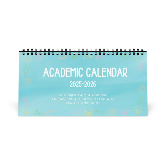 Teacher's Academic Calendar, Blue  2025 2026 Product vendor