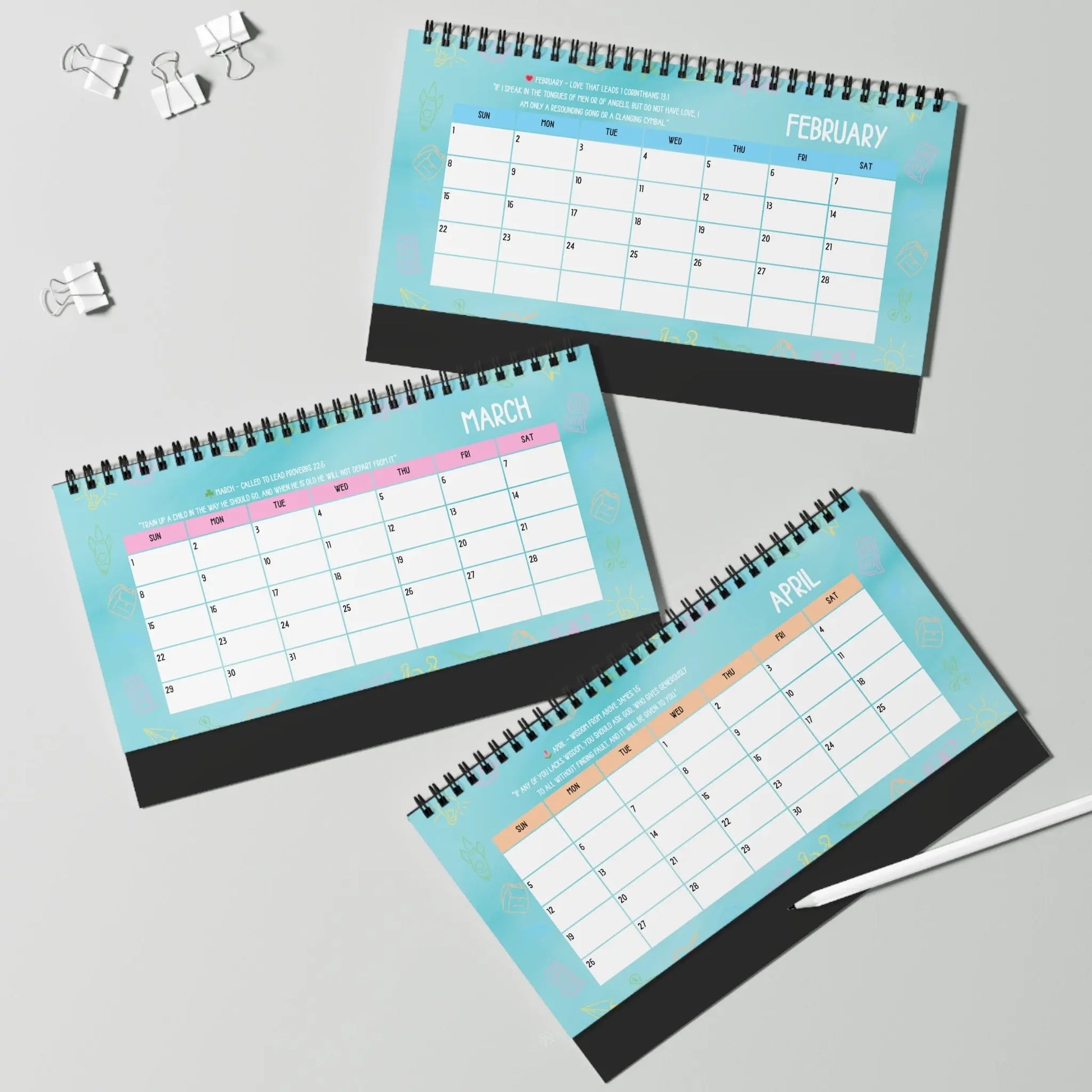 Teacher's Academic Calendar, Blue  2025 2026 Product vendor