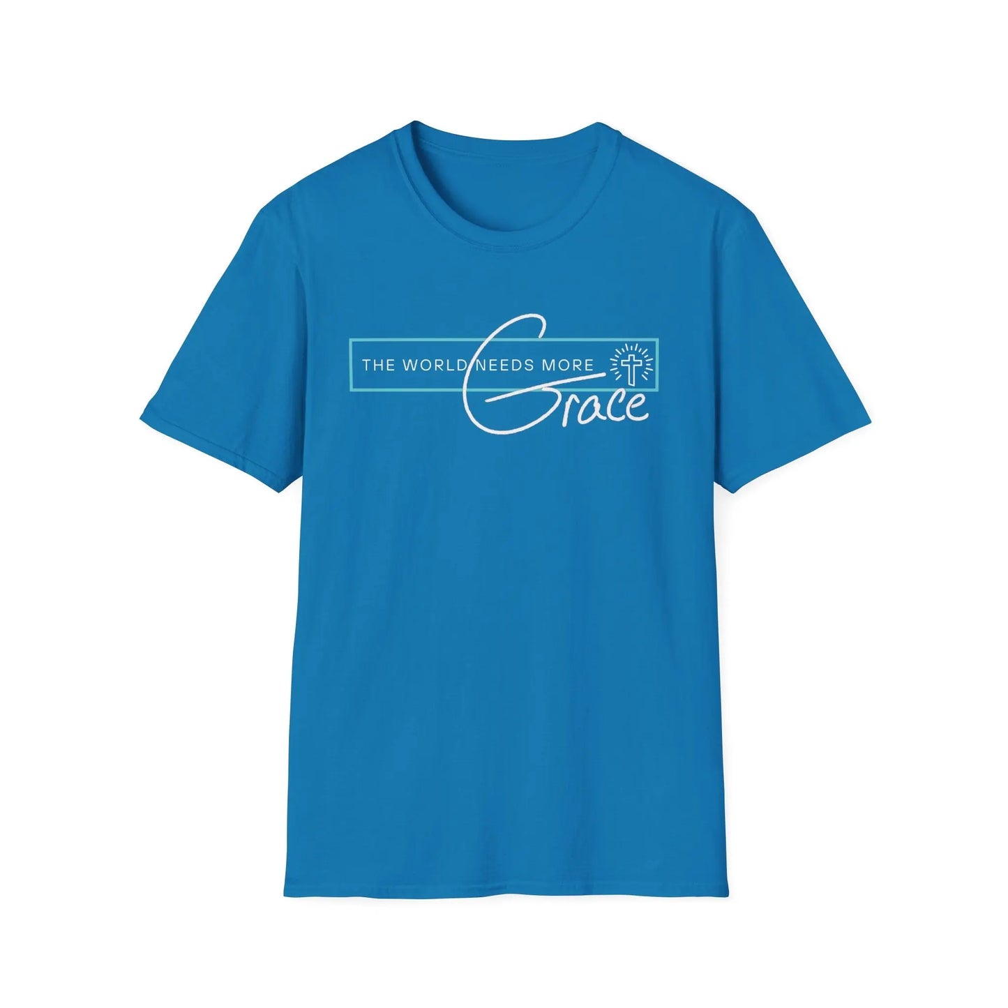 The World Needs More Grace Tshirt, Comfy Gifts, Comfortable Tshirt, Believer gifts, Tee, Gender Neutral, Softstyle T Shirt Product vendor