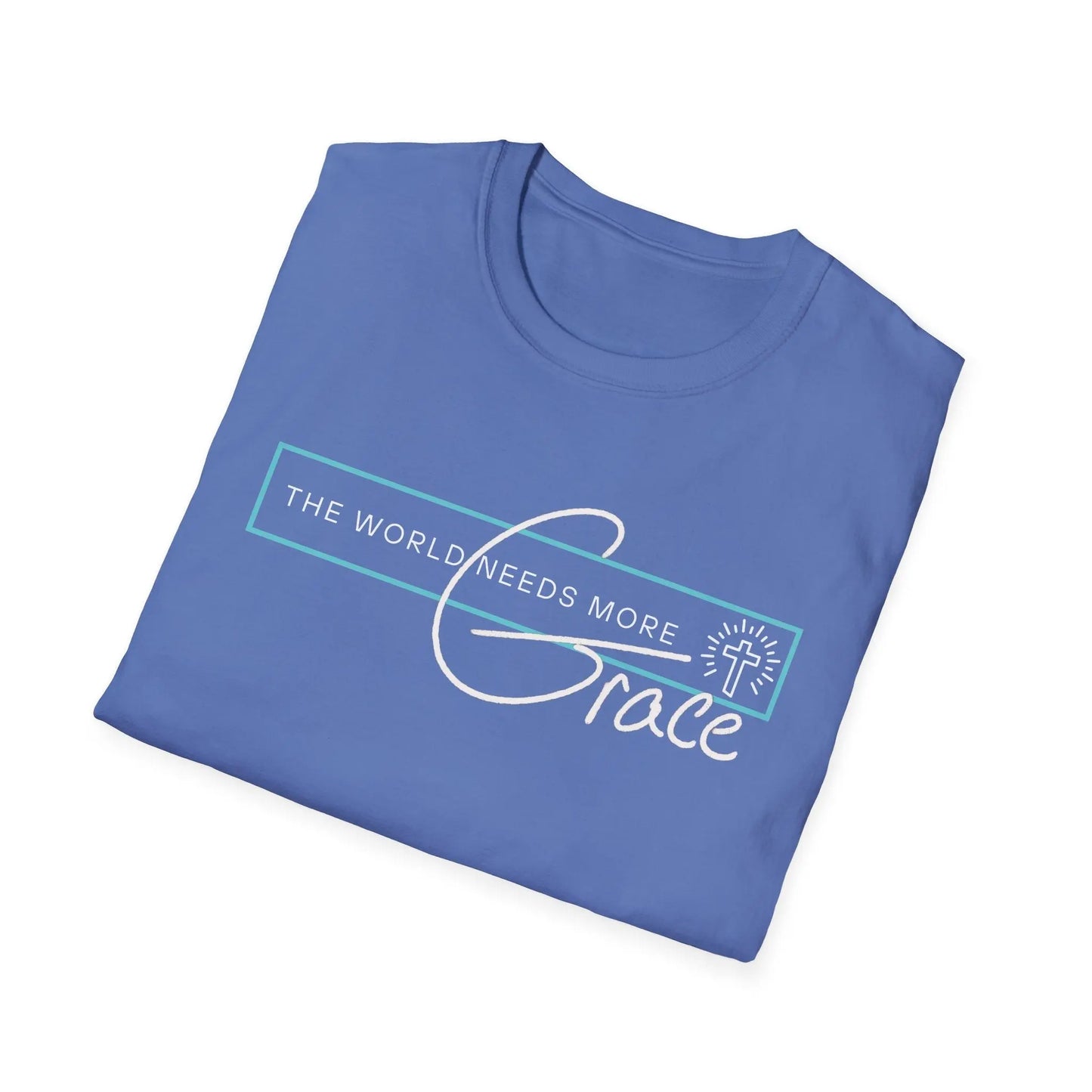 The World Needs More Grace Tshirt, Comfy Gifts, Comfortable Tshirt, Believer gifts, Tee, Gender Neutral, Softstyle T Shirt Product vendor