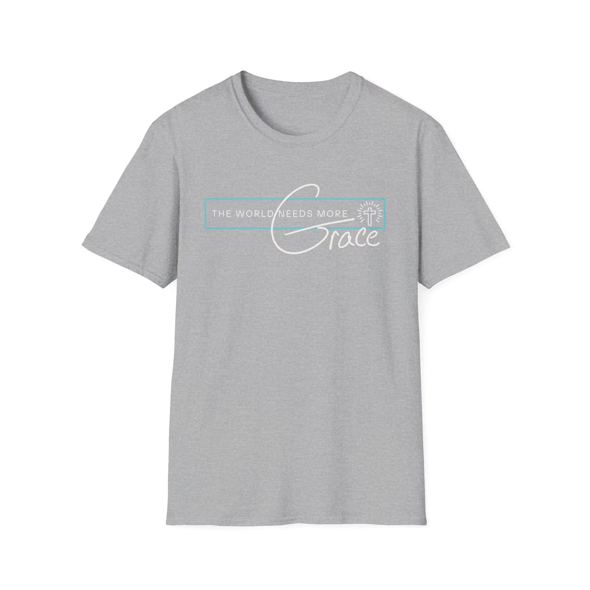 The World Needs More Grace Tshirt, Comfy Gifts, Comfortable Tshirt, Believer gifts, Tee, Gender Neutral, Softstyle T Shirt Product vendor