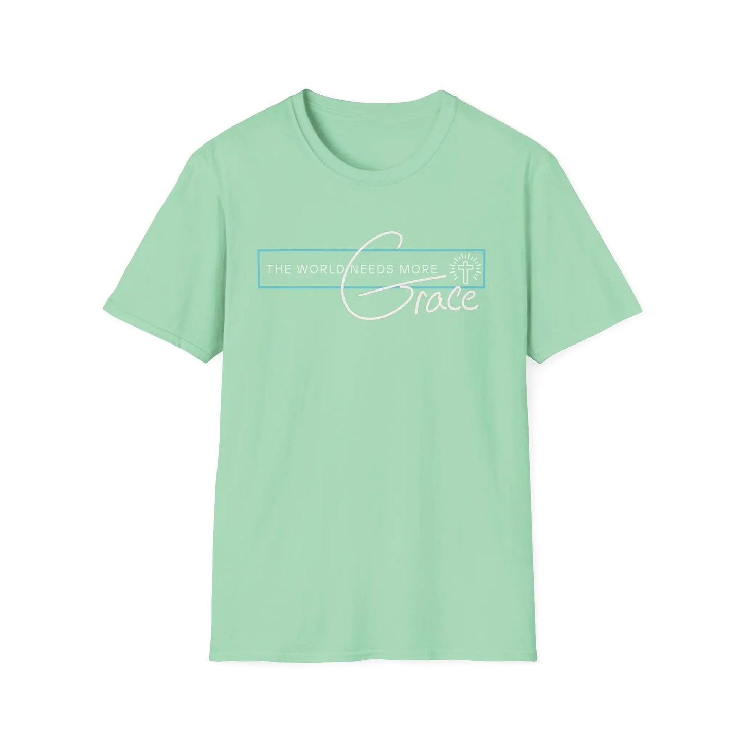 The World Needs More Grace Tshirt, Comfy Gifts, Comfortable Tshirt, Believer gifts, Tee, Gender Neutral, Softstyle T Shirt Product vendor