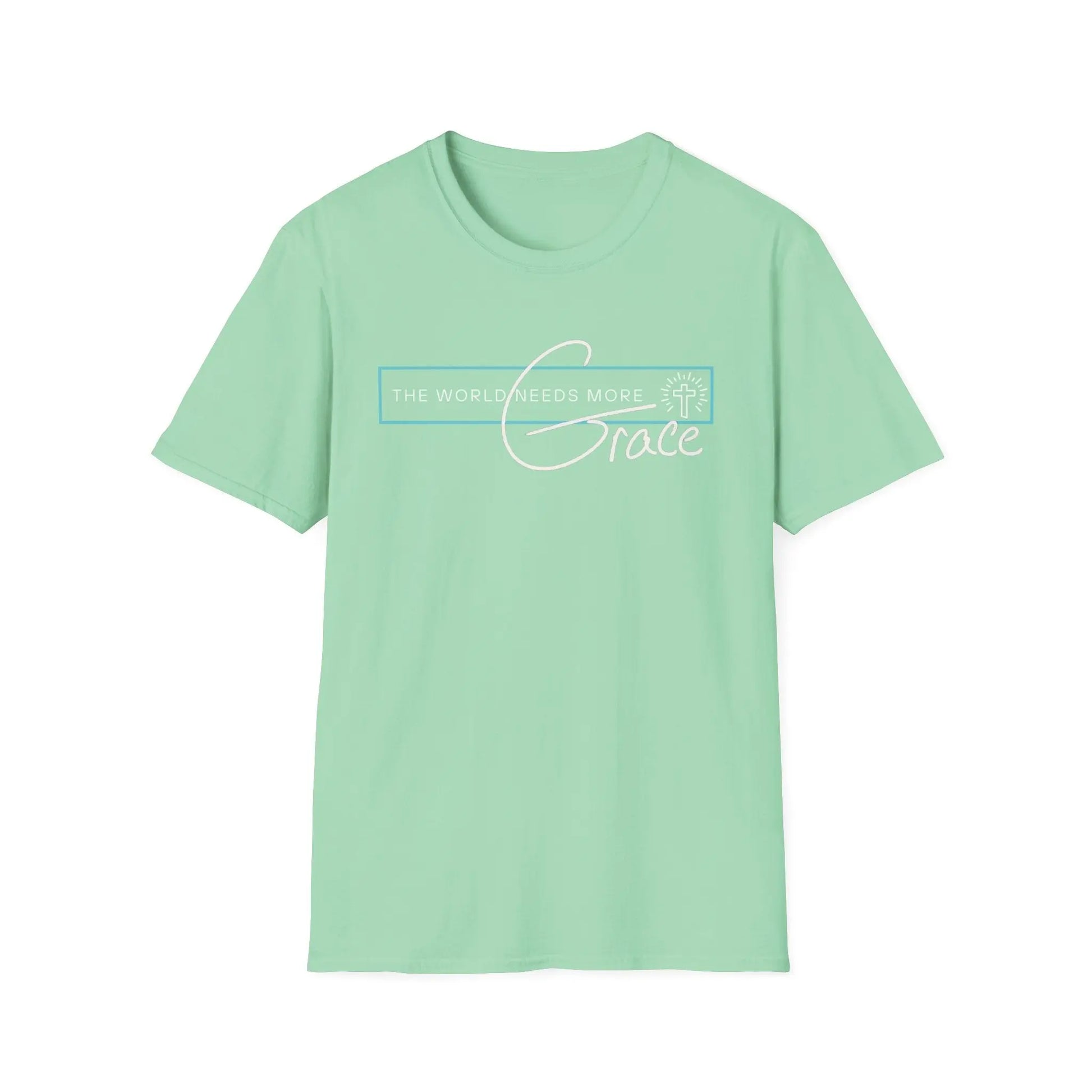 The World Needs More Grace Tshirt, Comfy Gifts, Comfortable Tshirt, Believer gifts, Tee, Gender Neutral, Softstyle T Shirt Product vendor