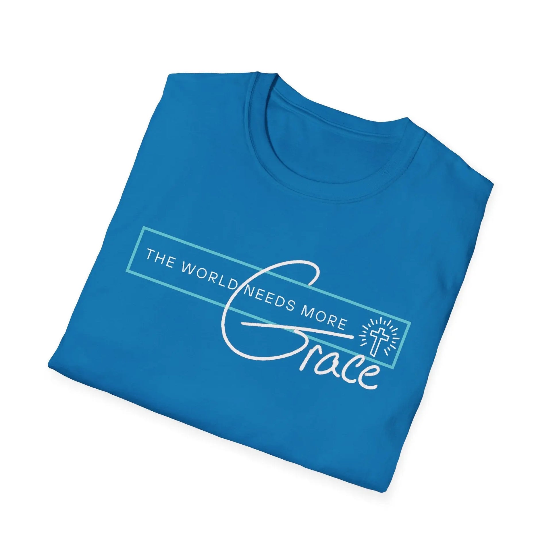 The World Needs More Grace Tshirt, Comfy Gifts, Comfortable Tshirt, Believer gifts, Tee, Gender Neutral, Softstyle T Shirt Product vendor