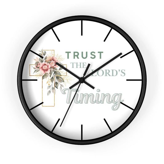 Trust The Lord's Timing 10 Inch Clock Product vendor