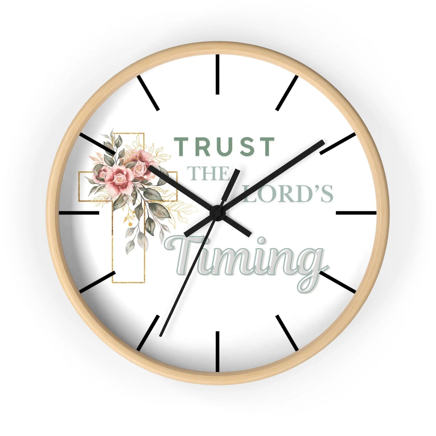 Trust The Lord's Timing 10 Inch Clock Product vendor