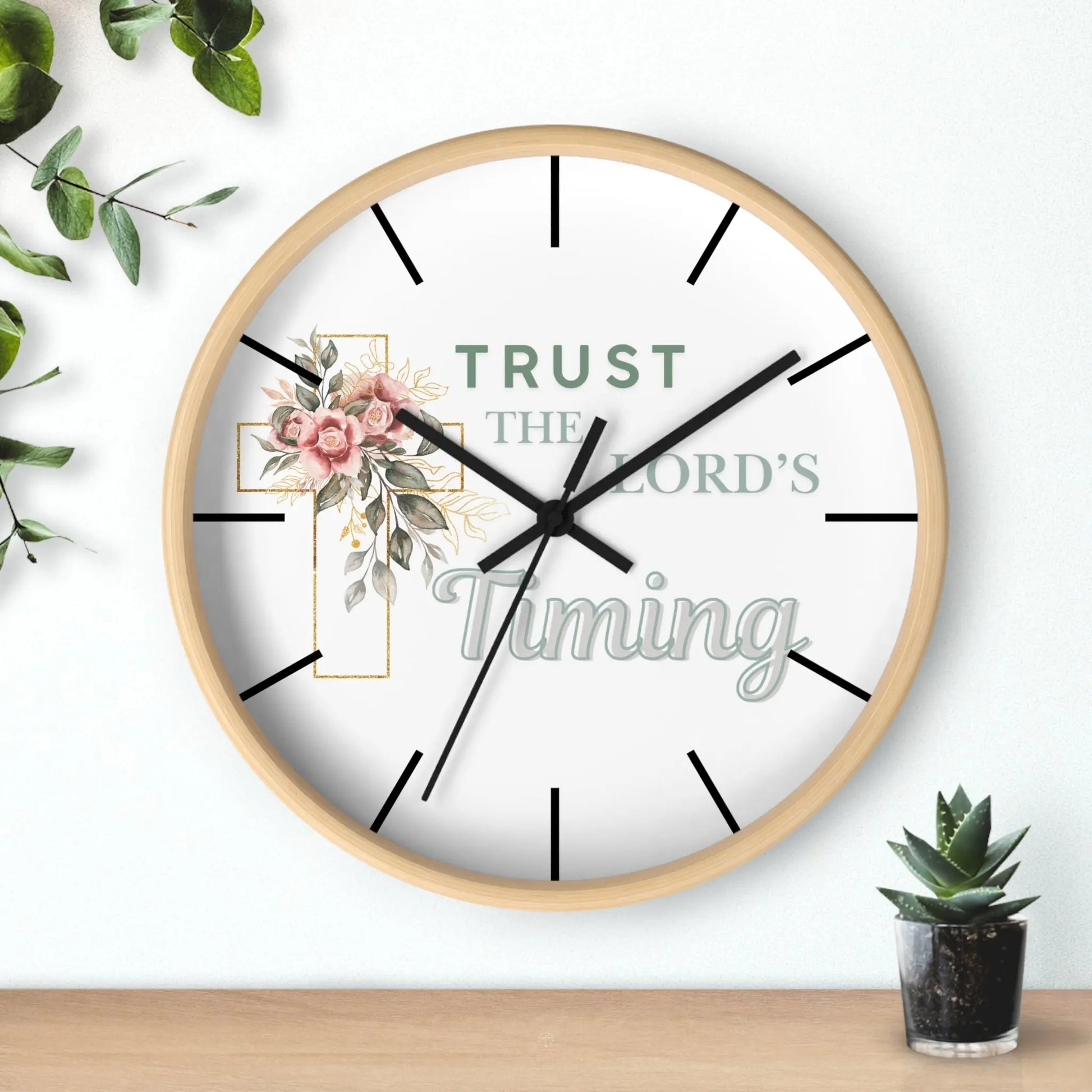 Trust The Lord's Timing 10 Inch Clock Product vendor